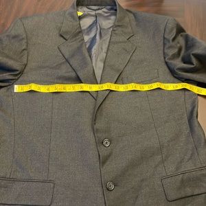 Charcoal Gray Blazer - Hickey Freeman tag size 43R